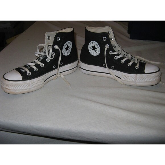 Converse Chuck Taylor All Star Platform Black Canvas 560845F Women’s Size 7 - Picture 1 of 6